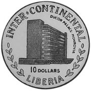 () Монета Либерия 1971 год 10 долларов ""   AU
