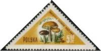 (1959-015) Марка Польша "Подберёзовик"   Грибы II Θ