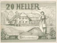 (№1920) Банкнота Австрия 1920 год "20 Heller"