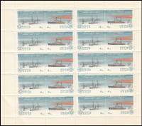 (1965-115-116) Лист (20 м 4х5) СССР "Ледоколы"   Исследование Арктики и Антарктики III O