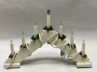 Рождественская горка электрическая деревянная Рабочая (состояние на фото)