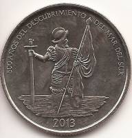  Монета Панама 2013 год 12     Медь-Никель  UNC