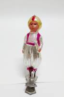 Ёлочная игрушка на прищепке "Маленький мук", стекло, 8 см., СССР (сост. на фото)