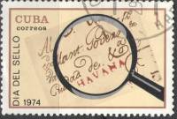 (1974-035) Марка Куба "Штамп "Гавана""    День почтовой марки III O