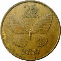 (№1983km241.1) Монета Филиппины 1983 год 25 Sentimos