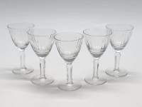 Рюмки хрустальные на ножках 5 штук СССР