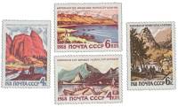 1968-091-94  Серия Набор марок (4 шт) СССР  Курорты СССР III O