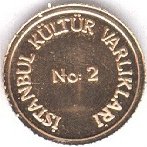 () Монета Турция 1998 год 50000000  ""   Биметалл (Платина - Золото)  AU