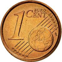 (2007) Монета Бельгия 2007 год 1 цент  1 тип. Без МД Сталь, покрытая медью  UNC