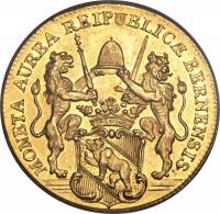 (№1727km96 (Торговля Чекана)) Монета Швейцария 1727 год 2 Ducat (Торговля Чекана)