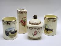 Банки Сахарница Ваза (4 предмета) керамика с рисунком