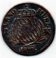 () Монета Германия (Империя) 1806 год 1  ""   Биметалл (Серебро - Ниобиум)  UNC