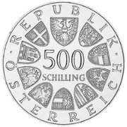 (№1983km2961) Монета Австрия 1983 год 500 Schilling (Чемпионат Верховая Кубка Мира Прыжки)