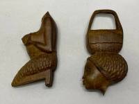 Статуэтка девушка Африка красное дерво (требует ремонта)