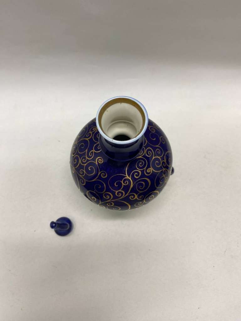 Графин штоф кобальт Возрождение 25 см