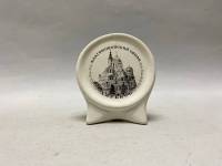 Тарелка декоративная мини Благовещенский собор Харьков фарфор бисквит