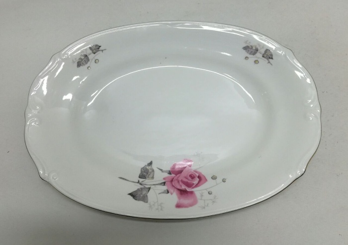 Блюдо овальное, фарфор, CHODZIES, Польша