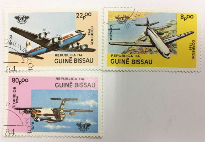 (--) Набор марок Гвинея-Бисау &quot;3 шт.&quot;  Гашёные  , III Θ