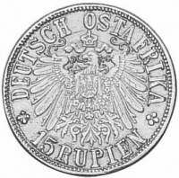 (№1916km16.1) Монета Германская Восточная Африка 1916 год 15 Rupien