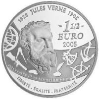 () Монета Франция 2005 год 1 1/2 евро ""   PROOF