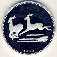 () Монета Экваториальная Гвинея 1980 год 2000 экуэле ""   PROOF