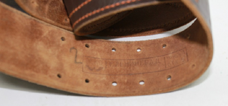 Ремень офицерский, натуральная кожа, СССР (сост. на фото)