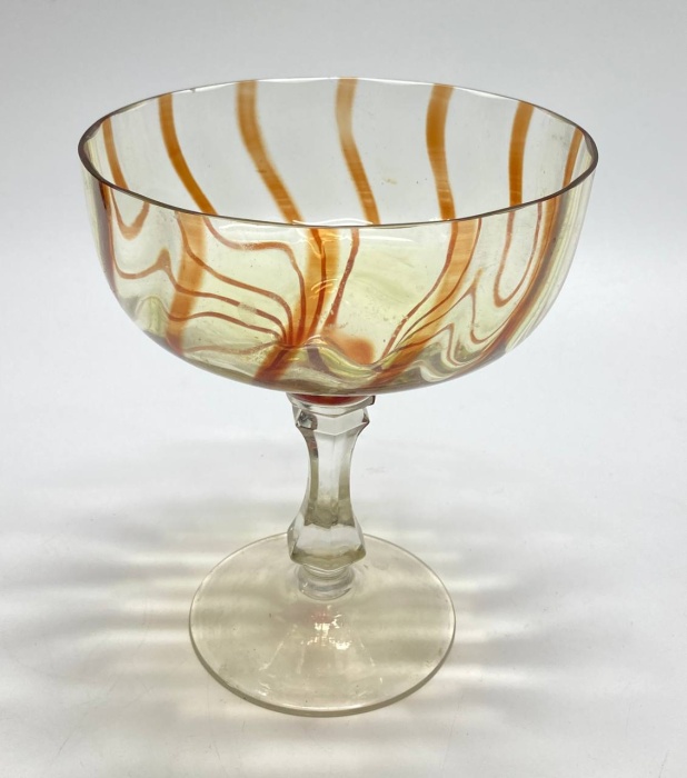 Конфетница на ножке ваза, стекло, СССР