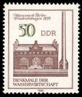 (1986-003) Марка Германия (ГДР) "Гидроузел, Берлин (1893)"    Водоснабжение II Θ