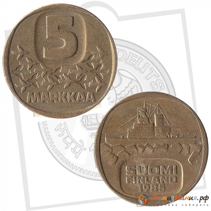 () Монета Финляндия 1985 год   &quot;&quot;   Серебрение  VF