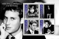 (№2003-56) Блок марок Гибралтар 2003 год "Принц William039s 21-й день рождения", Гашеный