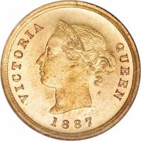 (№1879km1.1) Монета Кипр 1879 год frac14; Piastre (большие)
