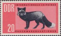 (1963-012) Марка Германия (ГДР) "Серебряная лиса"    Меховая ярмарка II Θ
