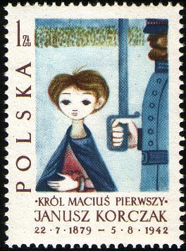 (1962-072) Марка Польша "Матиуш I приговорен к смертной казни"   20 лет со дня смерти Я. Корчака III