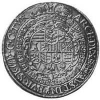 (№1657km1004) Монета Австрия 1657 год 1 Thaler