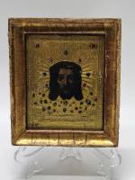 Икона Спас Нерукотворный Преображенский 19 век письмо позолота на дереве