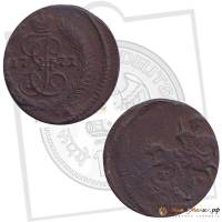 (1771, ЕМ) Монета Россия-Финдяндия 1771 год 1/4 копейки   Полушка Медь  UNC