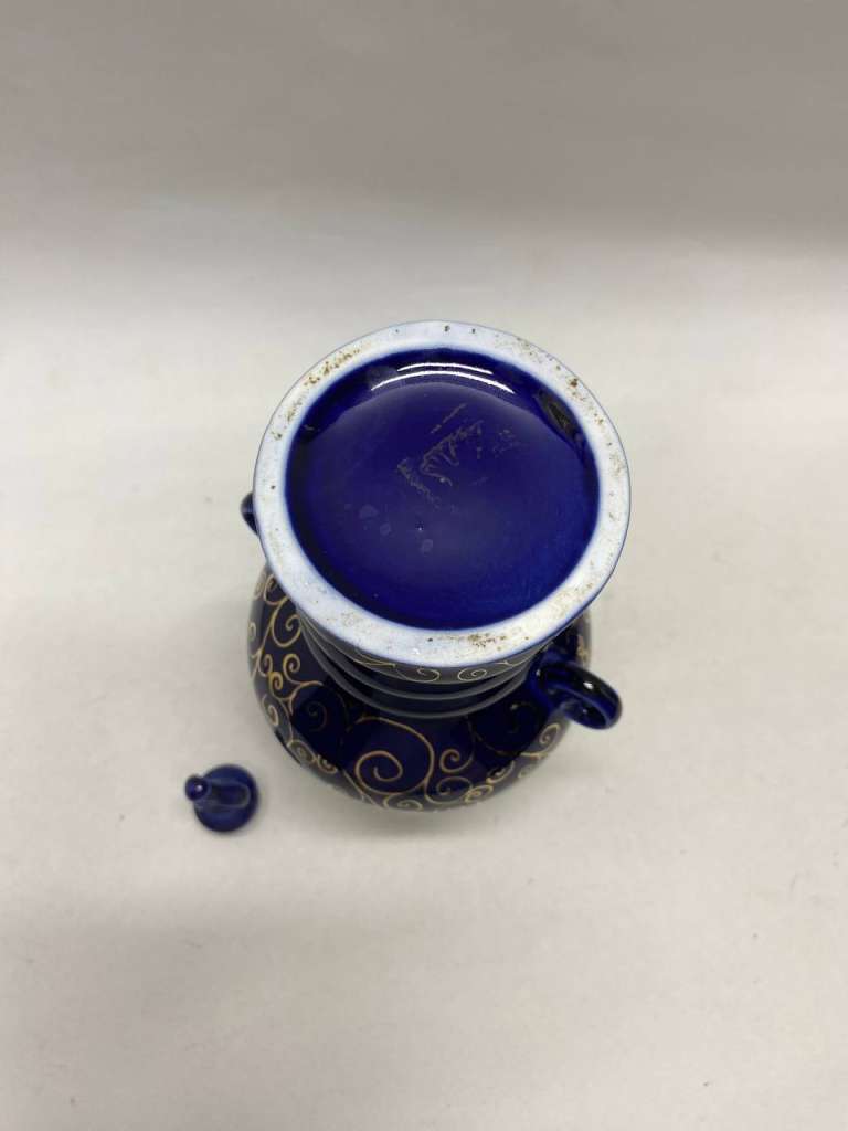 Графин штоф кобальт Возрождение 25 см