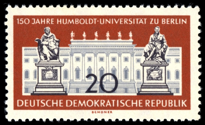 (1960-052) Марка Германия (ГДР) &quot;Здание университета&quot;    Университет Гумбольдта II Θ