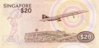 (№1979P-12) Банкнота Сингапур 1979 год "20 Dollars"