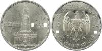(1934A) Монета Германия 1934 год 5 марок "Кирха в Потсдаме"  C подписью Серебро Ag 900  XF