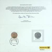 (2009-год)Марка в буклете Германия "Tag der Briefmark"  Гашёные  ,  