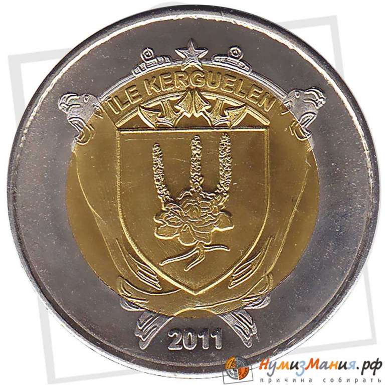 () Монета Кергелен Остров 2011 год   &quot;&quot;     UNC