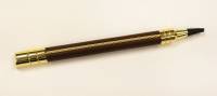 Ручка шариковая, подарочная, кожа, позолота (состояние на фото)
