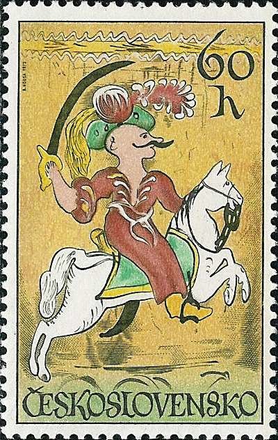 (1972-049) Марка Чехословакия &quot;Янычар&quot; ,  III Θ