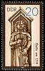 (1987-002) Марка Германия (ГДР) "Галле (1719)"    Статуи Роланда II Θ