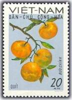 (1969-028) Марка Вьетнам "Мандарин"   Фрукты I Θ