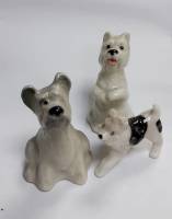 Набор миниатюр "Щенки", керамика, 3 шт (сост. на фото)