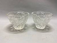 Конфетница салатник, хрусталь, 2 шт