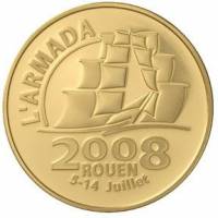 () Монета Франция 2008 год 10 евро ""   Биметалл (Платина - Золото)  UNC