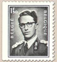 (№1970-1621) Марка из набора Бельгия 1970 год "Тип короля Бодуэна ampquotMarchandampquot обычной бум